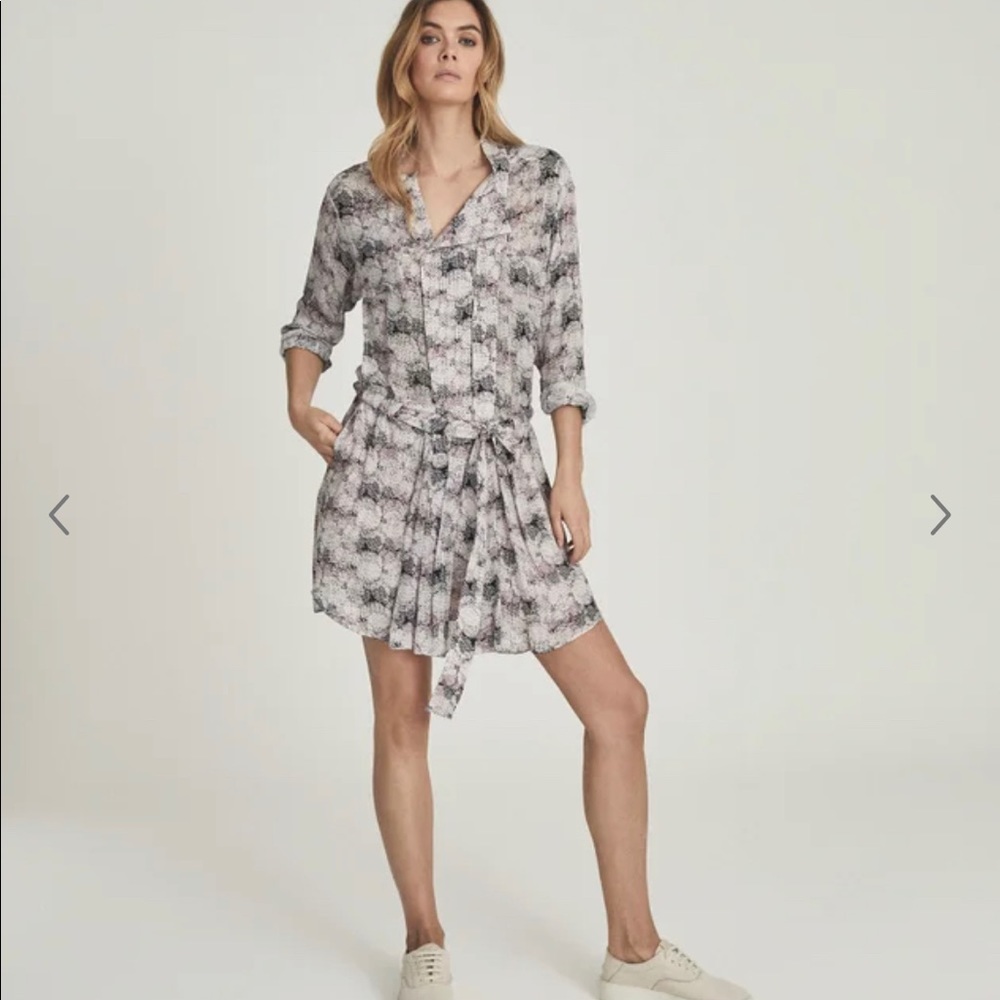 Reiss Multicolor Patterned Mini Dress - Picture 2 of 14